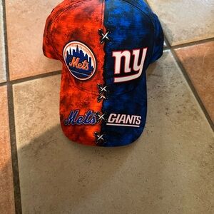 Red and Blue Mets Giants Cap